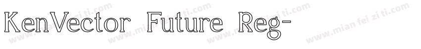 KenVector Future Reg字体转换